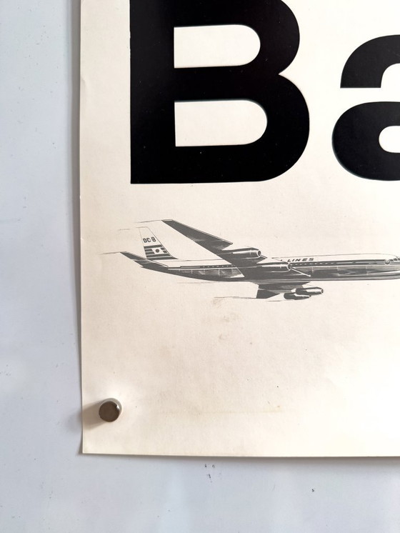 Image 1 of ✈️ Japanese Air Lines: Bangkok – Jonge Thaise danseressen – ca. 1965 – Originele poster / Plakat | 100,5 × 62,5 cm | Japan