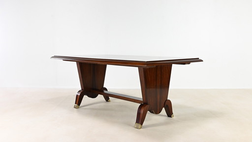 Table de salle à manger Art Déco en bois de rose, France, C.1930