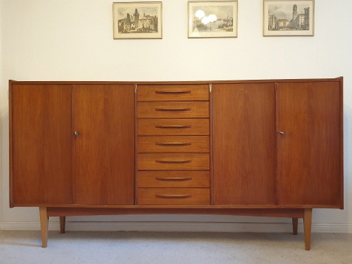 Original Mid Century Teak Sideboard – Skandinavisches Design