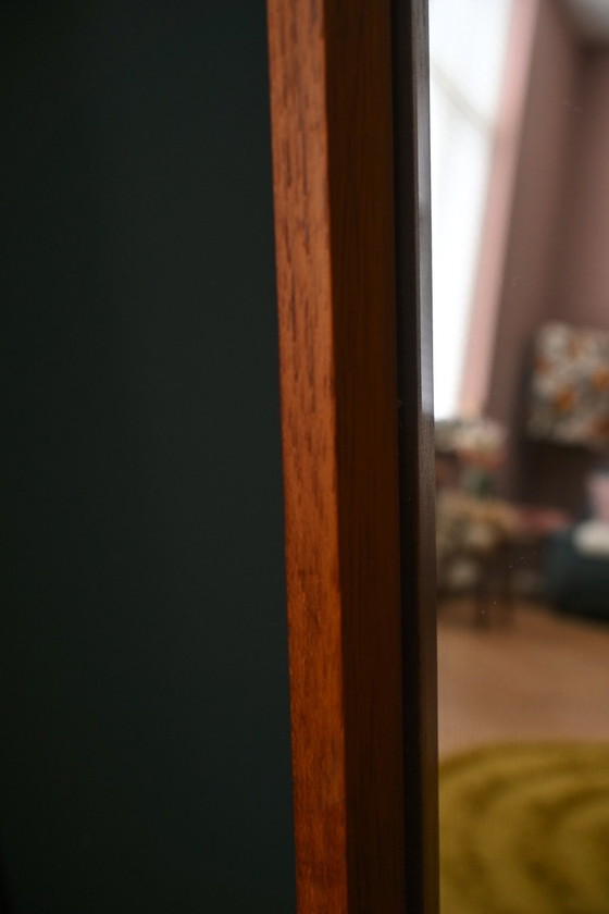 Image 1 of Vintage Wooden Mirror / Tapered Model