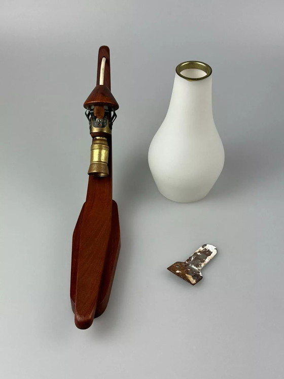 Image 1 of 60's 70's Lampe Teck Lampe murale Uno & Östen Kristiansson for Luxus