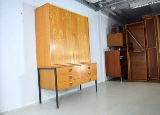 Mid Century Dresser Vintage Cabinet Highboard Hellerau Chest of Drawers