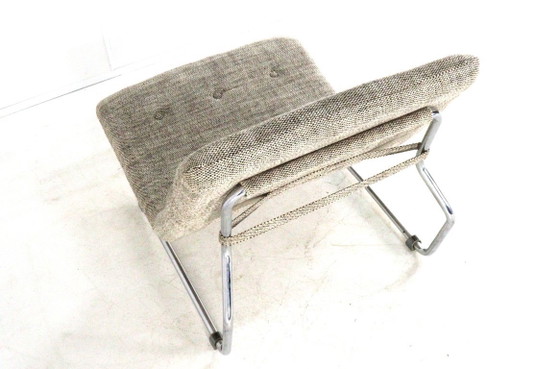 Image 1 of Vintage fauteuil 'Hierden' midcentury nieuwe gestoffeerd