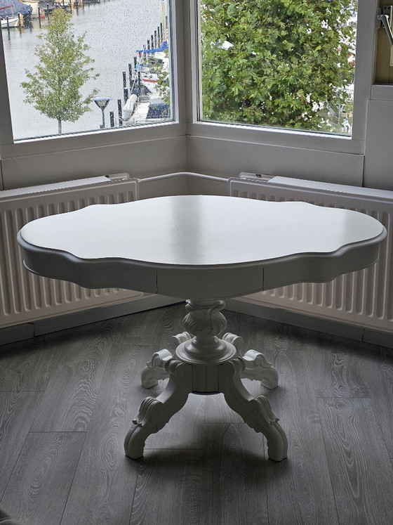 Image 1 of Brocante French style table, hand-painted - unique model
