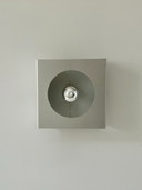 Applique vintage Guy Bertrand pour Disderot, aluminium anodisé, France 1969