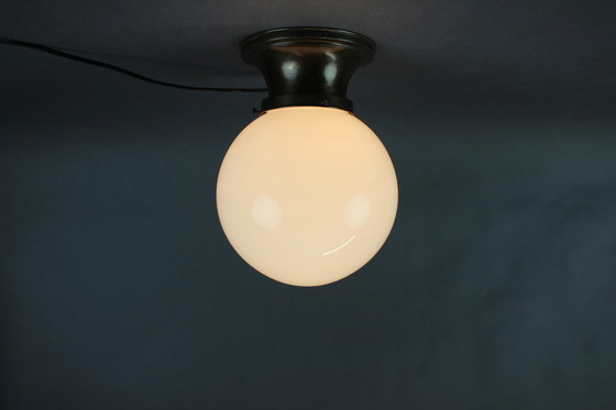 Image 1 of Plafonnier Art Déco en laiton, années 1920