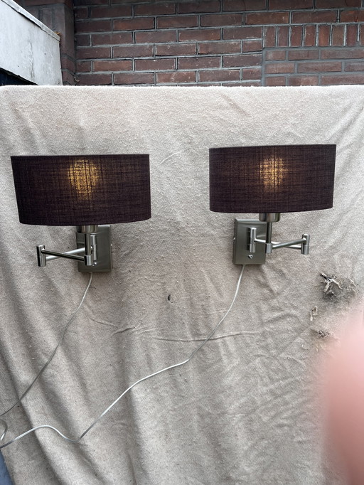 2x Trendy Wandlamp Van Highlights, Serie Heron Armada