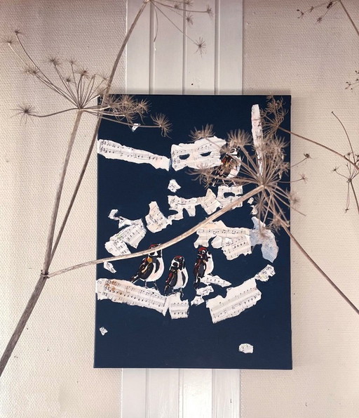 Painting Of Sparrows