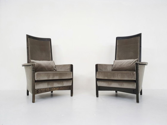 Image 1 of Ensemble de deux fauteuils lounge Umberto Asnago pour Giorgetti « Peggy 63970 », 1990