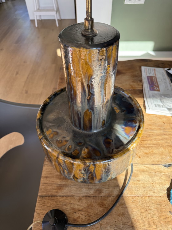 XL Vintage Fat Lava Table Lamp – 60s/70s – Ceramic – Brutalist (photo 3 of 16)