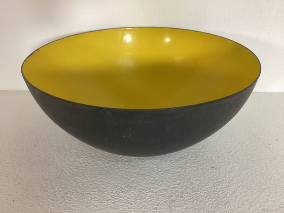 Image 1 of Sehr große Krenit-Schale schwarz-gelb