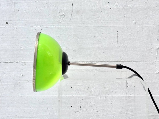 Image 1 of Space-age pendant lamp with three colored metal shades, 1970s
