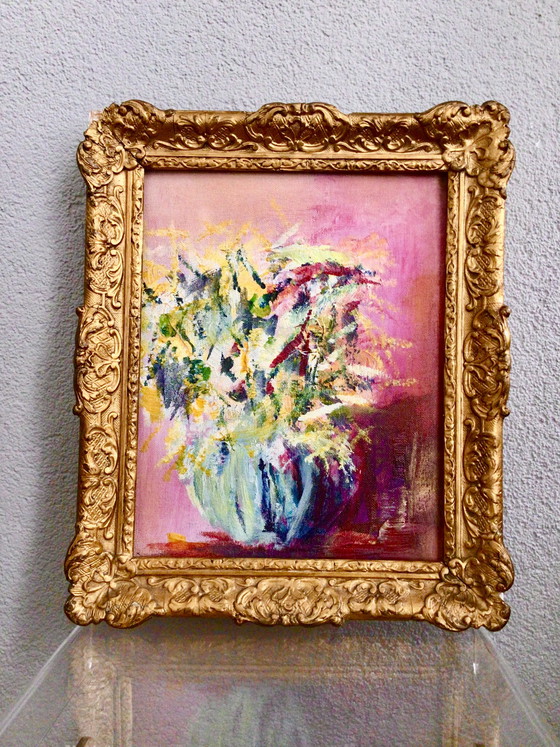 Image 1 of Oil painting in an antique frame