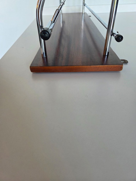 Image 1 of Appendiabiti vintage cromo - teak