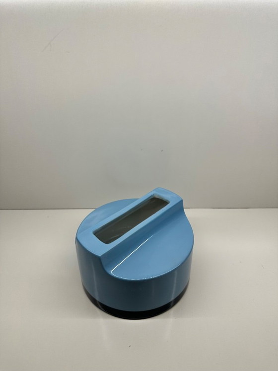 Image 1 of Fischietto Sifflet Vase by Ettore Sottsass for Habitat, Blue Glazed Ceramic, 1999