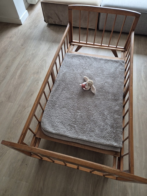 Cama infantil vintage de los años 60 – eenpersoonsbedden, Wood (photo 2 of 5)