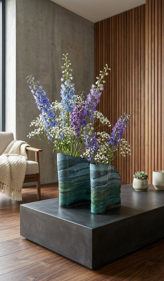 Image 1 of Unique pair of vases Hanneke Blom