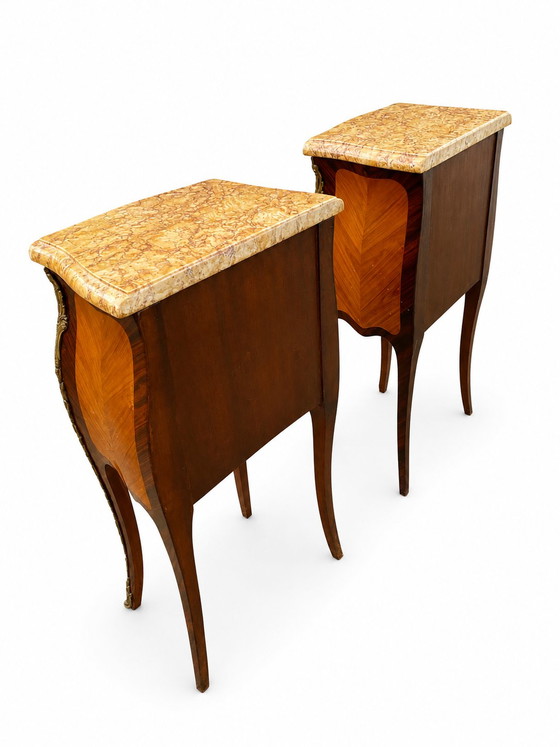 Comodini Luigi XV con intarsi floreali – Wood (photo 10 of 11)