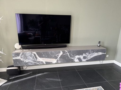 Lago Design TV Cabinet – tv meubelen, Glass, Mdf