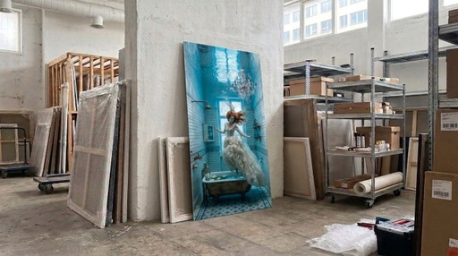Foto “Beautiful Oceania Blue” XXL 120×200 cm | 5 mm acrylglas | Tentoonstellingsstuk – fotografie, Plexiglass