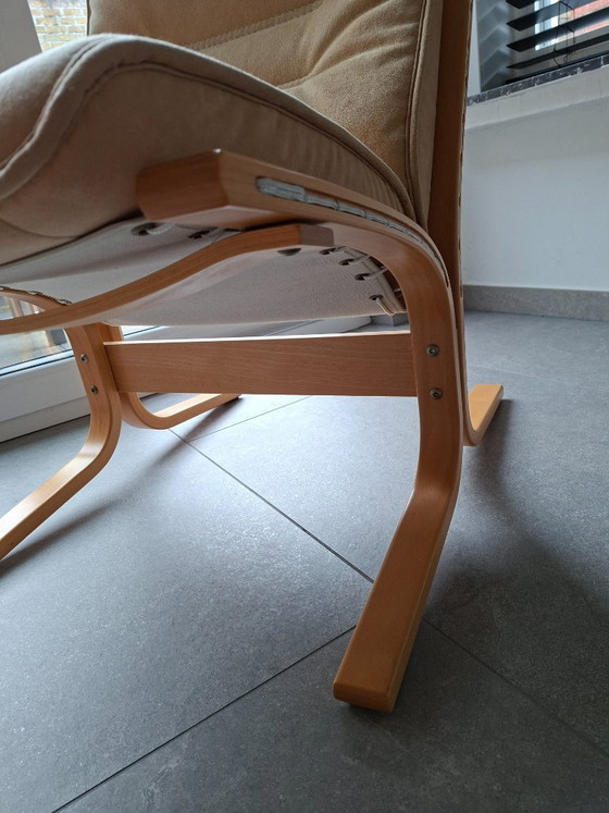 Vintage EKORNES Fauteuil – Showroommodel – Made In Norway – 2 zitsbanken, Polyester (photo 27 of 33)