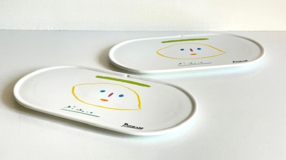 Image 1 of Serveerschaal/bord gesigneerd door Picasso