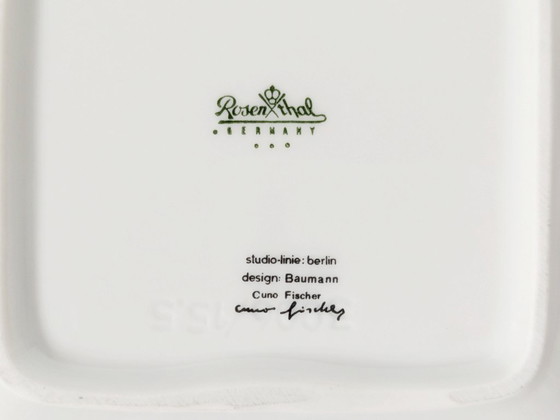 Image 1 of Rosenthal Studio Line Bowl by Cuno Fischer, Baumann Design, 1960s Modernist Porcelain