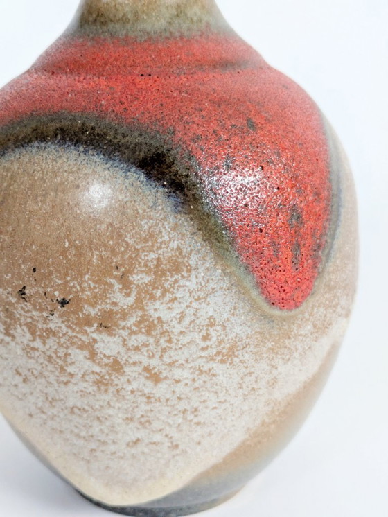 Image 1 of West German Pottery Vase by Ruscha Keramik, Model 830 Vulcano Fat Lava, 1960s