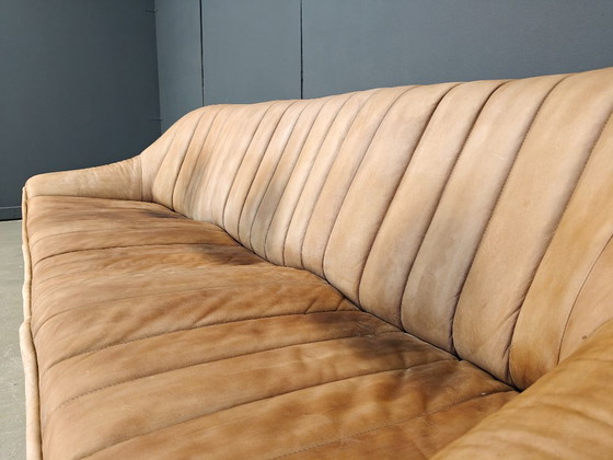 Image 1 of Ensemble de canapés en cuir vintage, années 1960