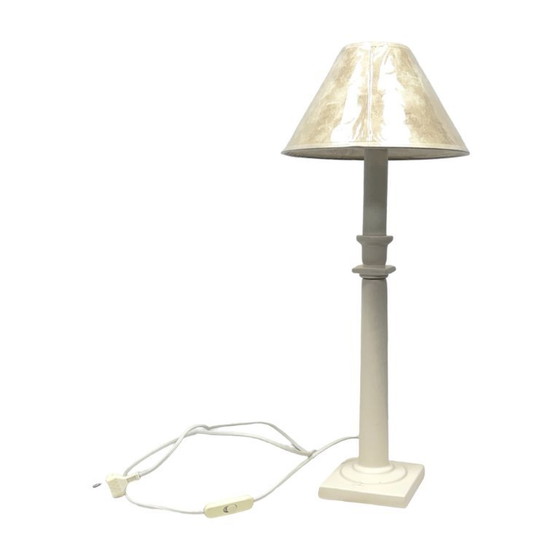 Table Lamp By Kostka France (Ref. T 200), Ceramic, 1970s/80s, Retro/Vintage Column Style. – Plastic (photo 12 of 16)
