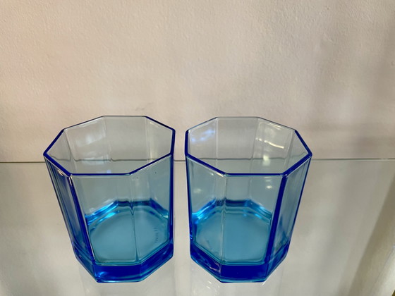 Image 1 of 5 bicchieri da whisky ottagonali