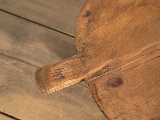Antique pine wood side table, Central Europe, circa 1900, Coffee tables, Brown, Rustic (photo 15 of 21)