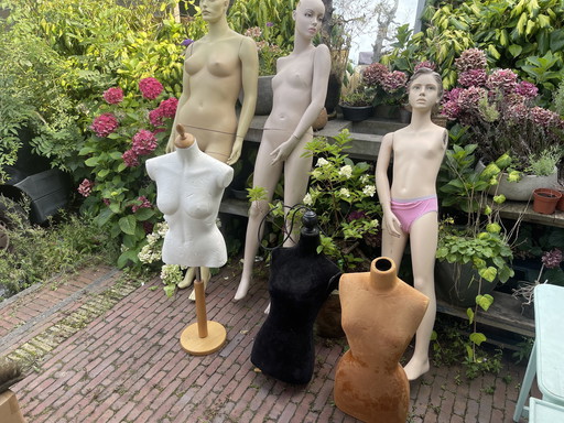 Various mannequins