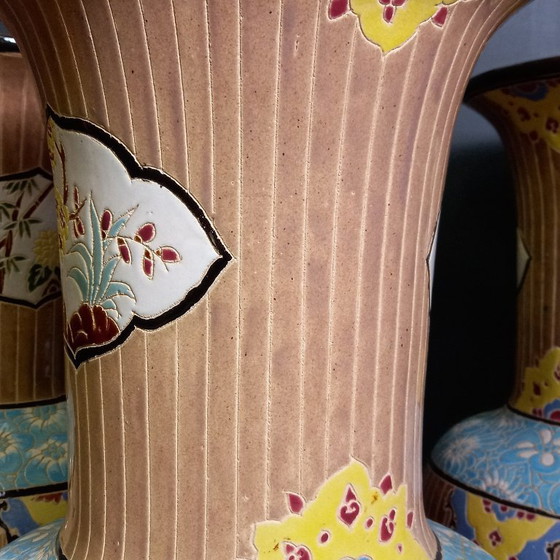 Image 1 of Set of three Bien Hoa vases