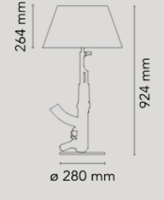 Image 1 of Gun Table Lamp - Design by Philippe Starck - Manufactured by Flos 2005