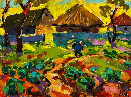 Soirée d'automne au village