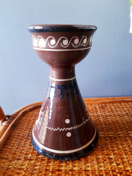 Image 1 of 1960s ceramic candlestick