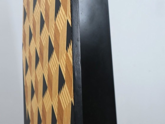 Image 1 of Chaise à dossier haut postmoderne, style Studio Alchimia et Memphis, années 1980