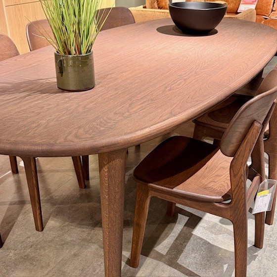 Image 1 of Table de salle à manger Theuns Sento - 200x90 avec chaises (ensemble de 6)