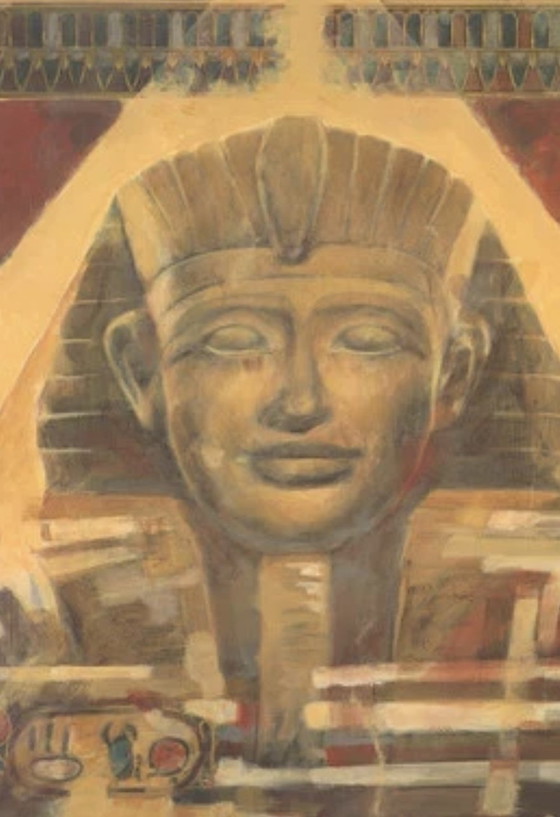 Image 1 of Sumi: “Pharaoh Amenhotep“ Signed in the plate.