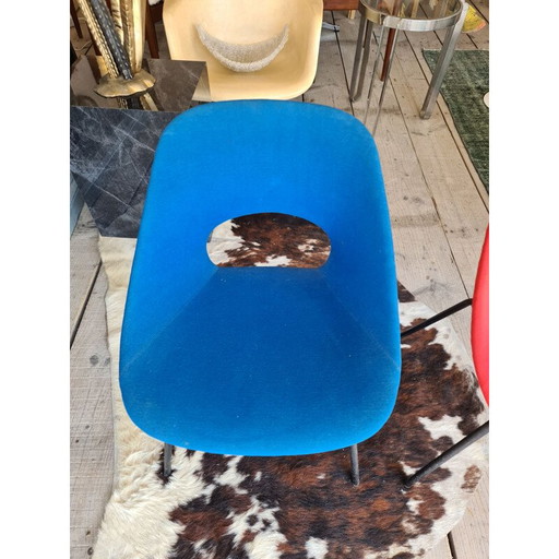 Set van 3 vintage aluminium stoelen van Pierre Guariche voor Steiner, Frankrijk 1953