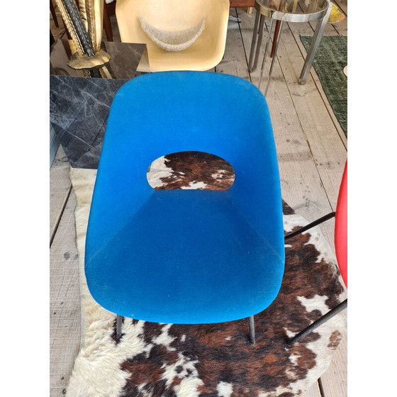 Image 1 of Set of 3 vintage aluminum chairs by Pierre Guariche for Steiner, France 1953