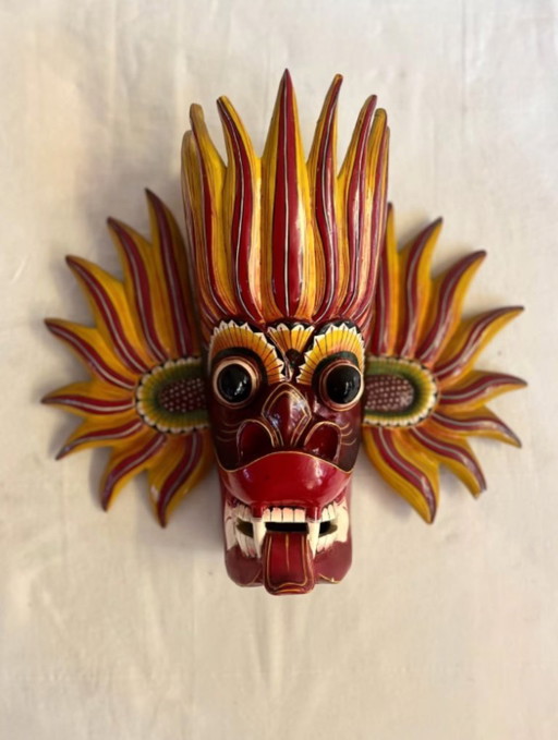 Traditionelle Gara Yakka-Maske aus Sri Lanka