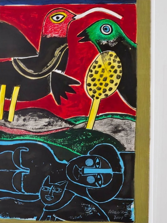 Image 1 of Corneille - Oiseaux en fête I - Vénus - Signé - 2001