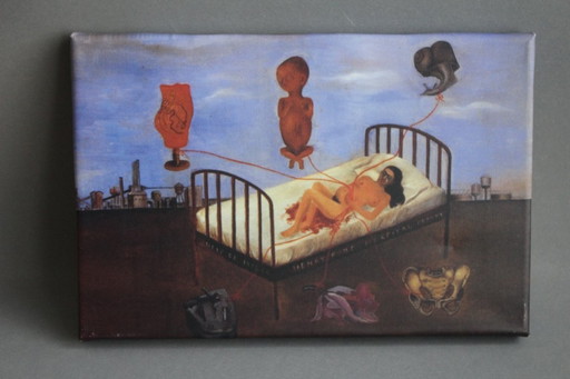 Impresión en lienzo de Frida Kahlo, nacida en el Hospital Henry Ford, 30x20x2