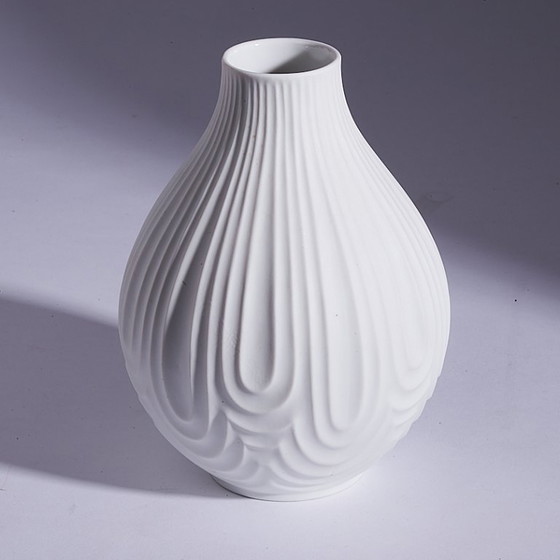 Image 1 of Vintage vase by Heinrich Porzellan OP Art, 1970s