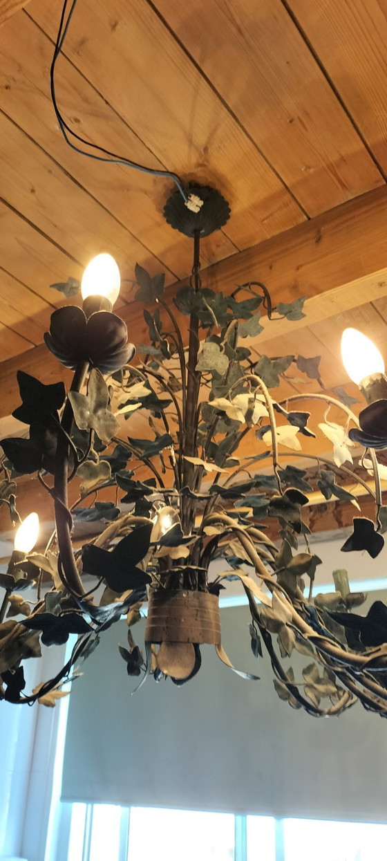 Lampadario con foglie. – Iron (photo 5 of 5)