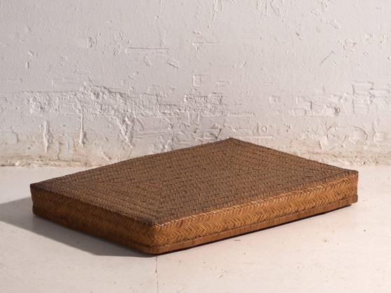 Antique Japanese flat case in woven rattan – Japan, circa 1920. Set of two. – Decorative Objects, Wood (photo 2 of 40)