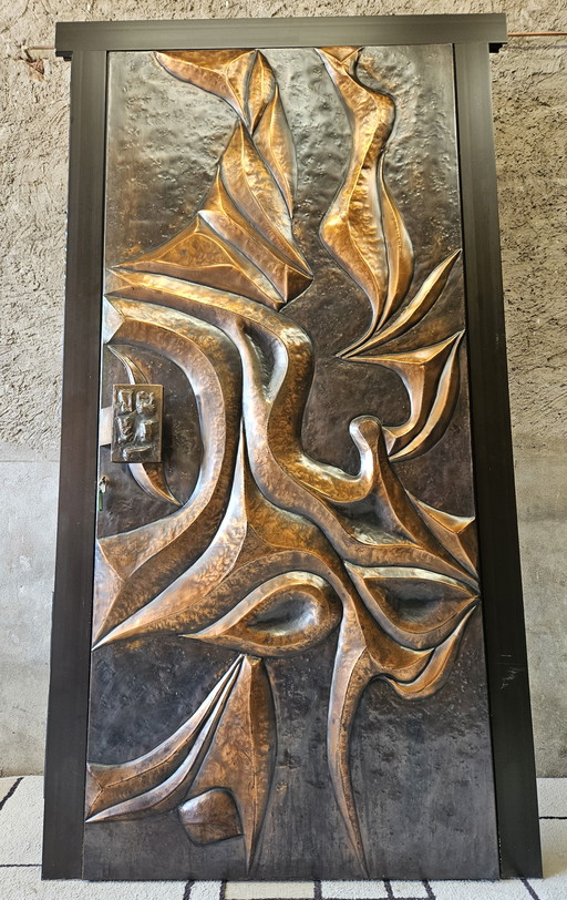 Architekturtür Kupfer Design 1970"