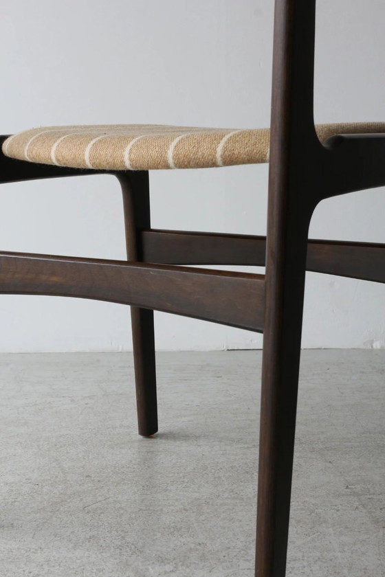 Image 1 of Seis sillas de comedor de teca de Erik Buch para Anderstrup Møbelfabrik, años 60